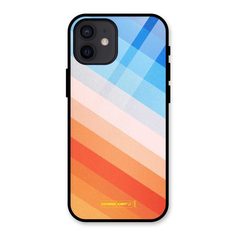 Jazzy Pattern Glass Back Case for iPhone 12
