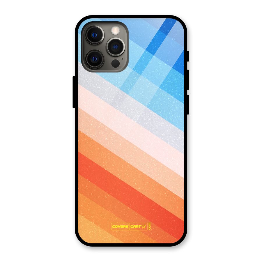 Jazzy Pattern Glass Back Case for iPhone 12 Pro Max