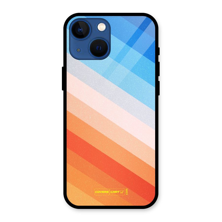 Jazzy Pattern Glass Back Case for iPhone 13 Mini