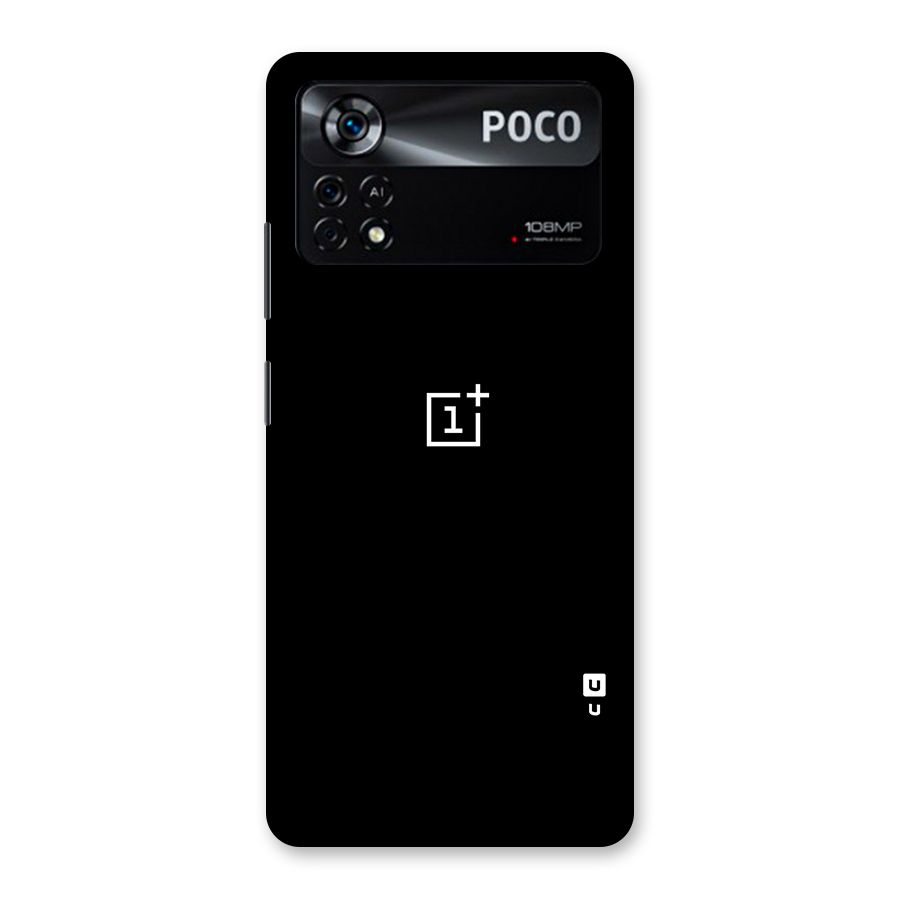 Jet Black OnePlus Special Back Case for Poco X4 Pro 5G