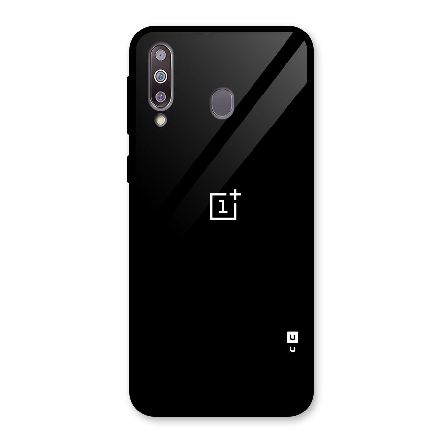 Jet Black OnePlus Special Glass Back Case for Galaxy M30