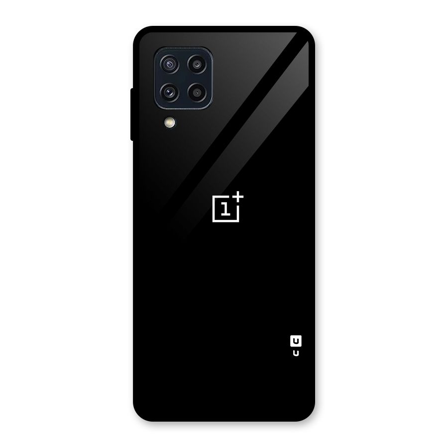 Jet Black OnePlus Special Glass Back Case for Galaxy M32