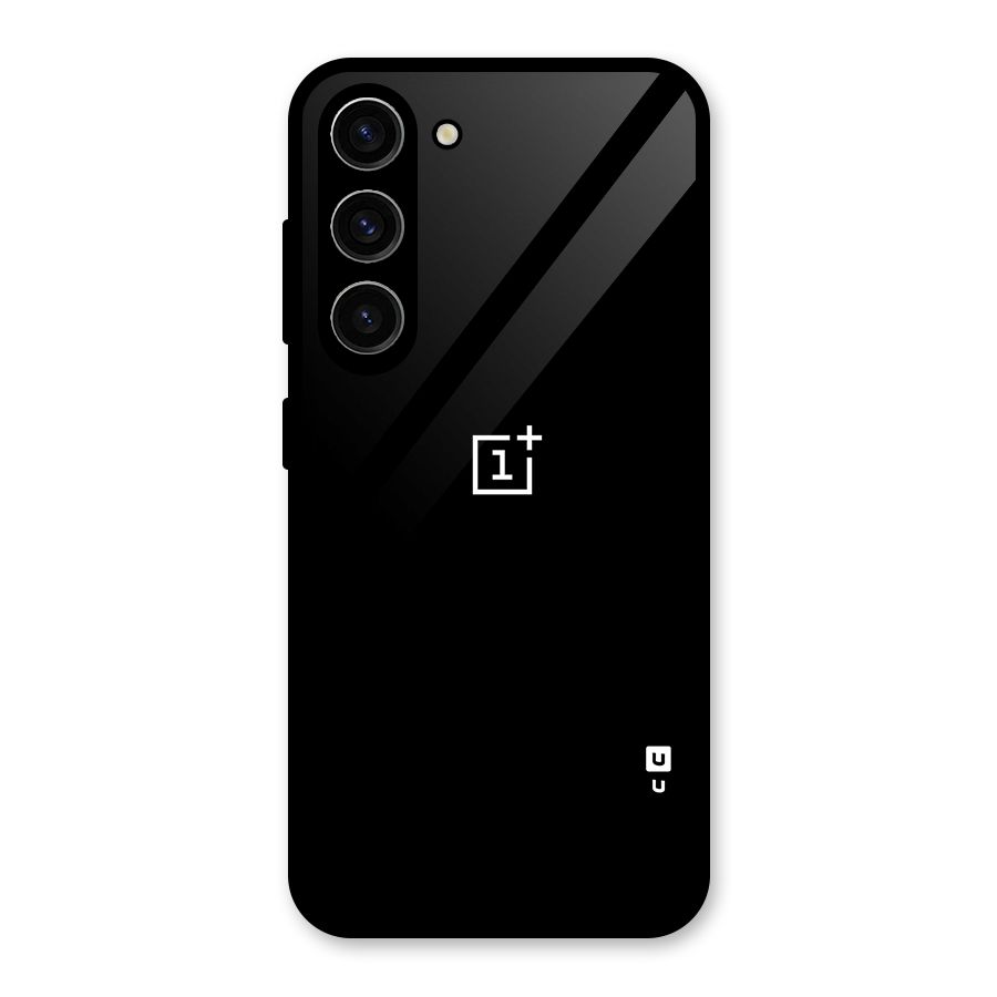 Jet Black OnePlus Special Glass Back Case for Galaxy S23