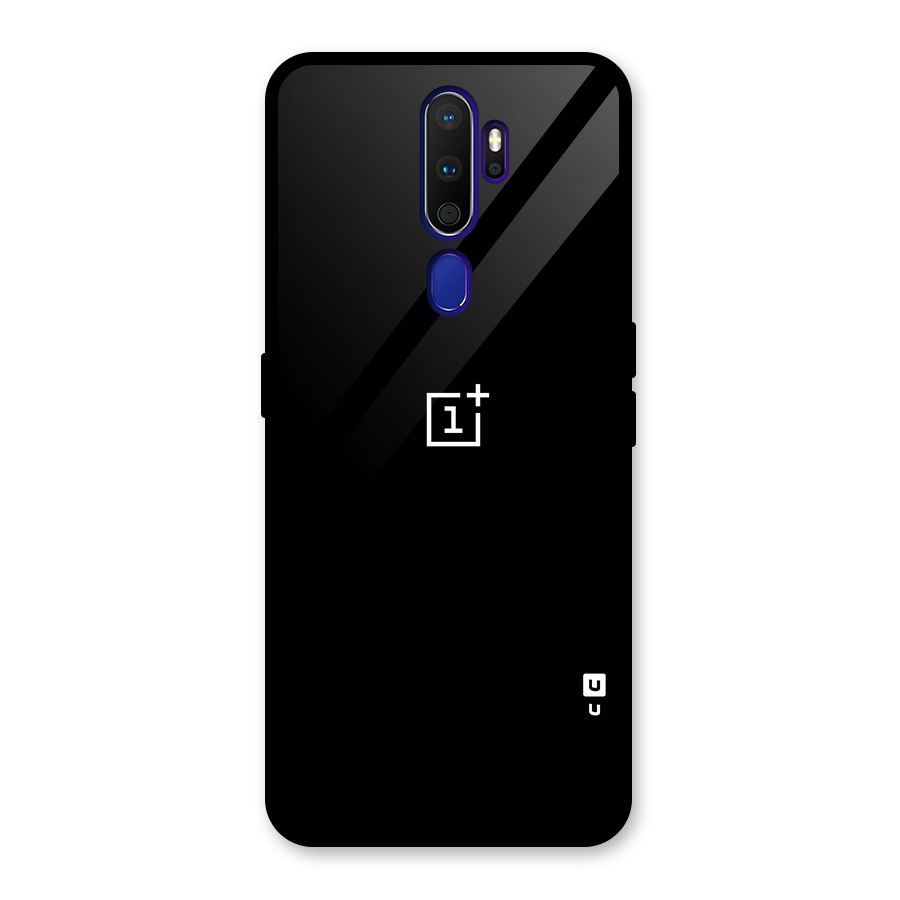 Jet Black OnePlus Special Glass Back Case for Oppo A9 (2020)