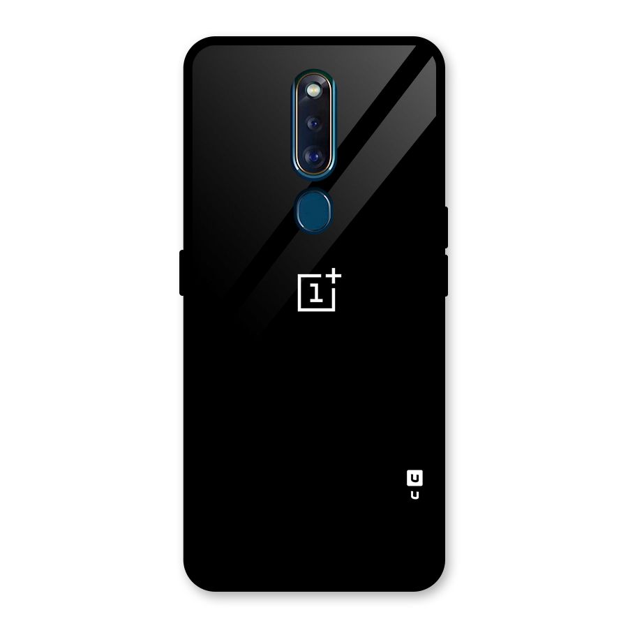 Jet Black OnePlus Special Glass Back Case for Oppo F11 Pro