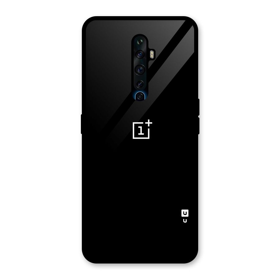 Jet Black OnePlus Special Glass Back Case for Oppo Reno2 Z