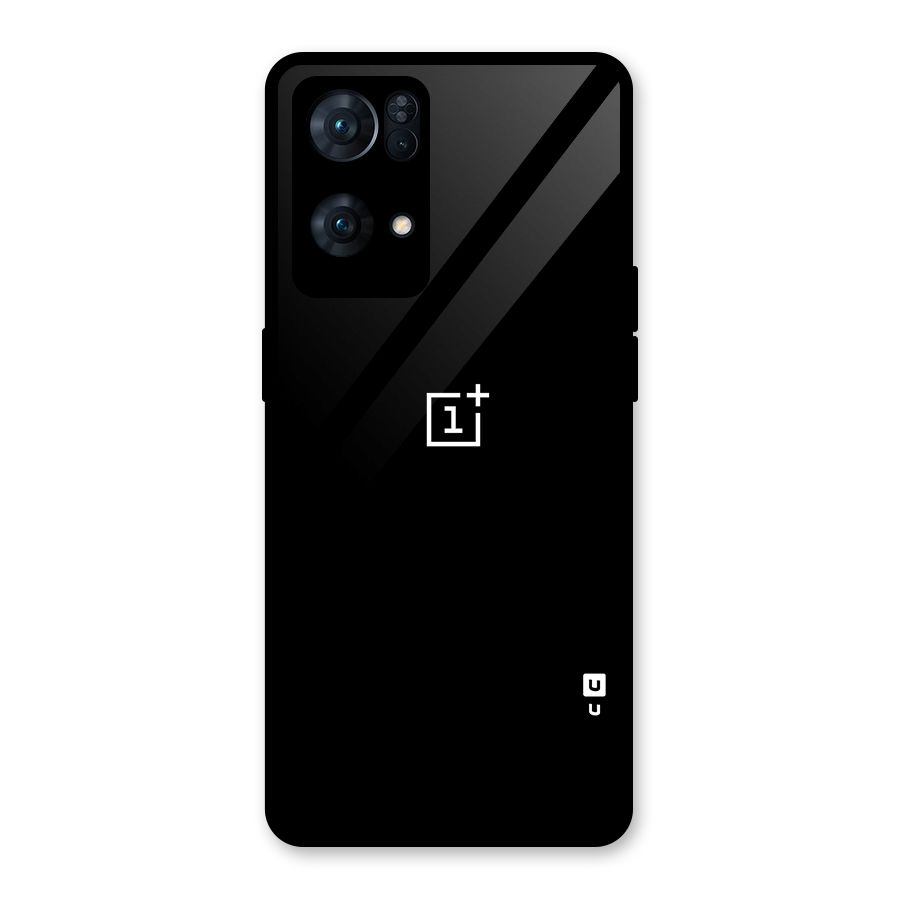 Jet Black OnePlus Special Glass Back Case for Oppo Reno7 Pro 5G