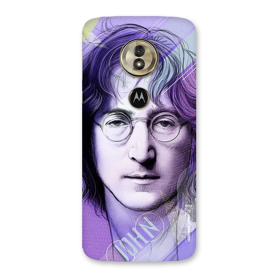 John Lennon Artwork Back Case for Moto G6 Play
