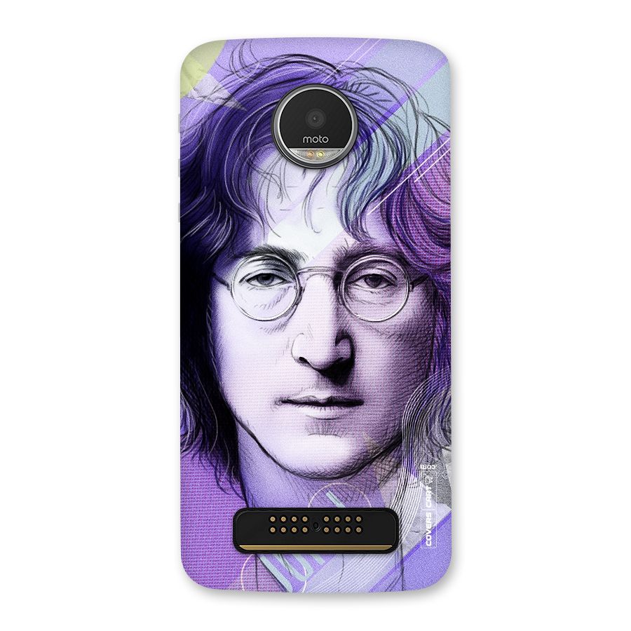John Lennon Artwork Back Case for Moto Z Play