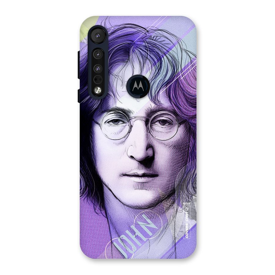John Lennon Artwork Back Case for Motorola One Macro