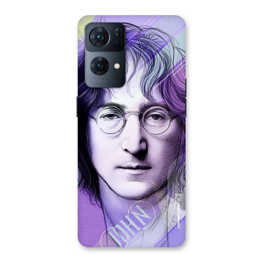 John Lennon Artwork Back Case for Oppo Reno7 Pro 5G