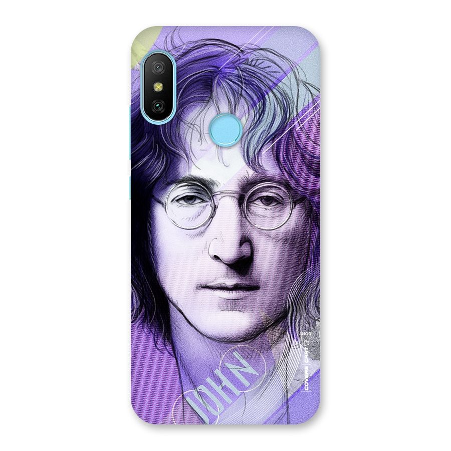 John Lennon Artwork Back Case for Redmi 6 Pro