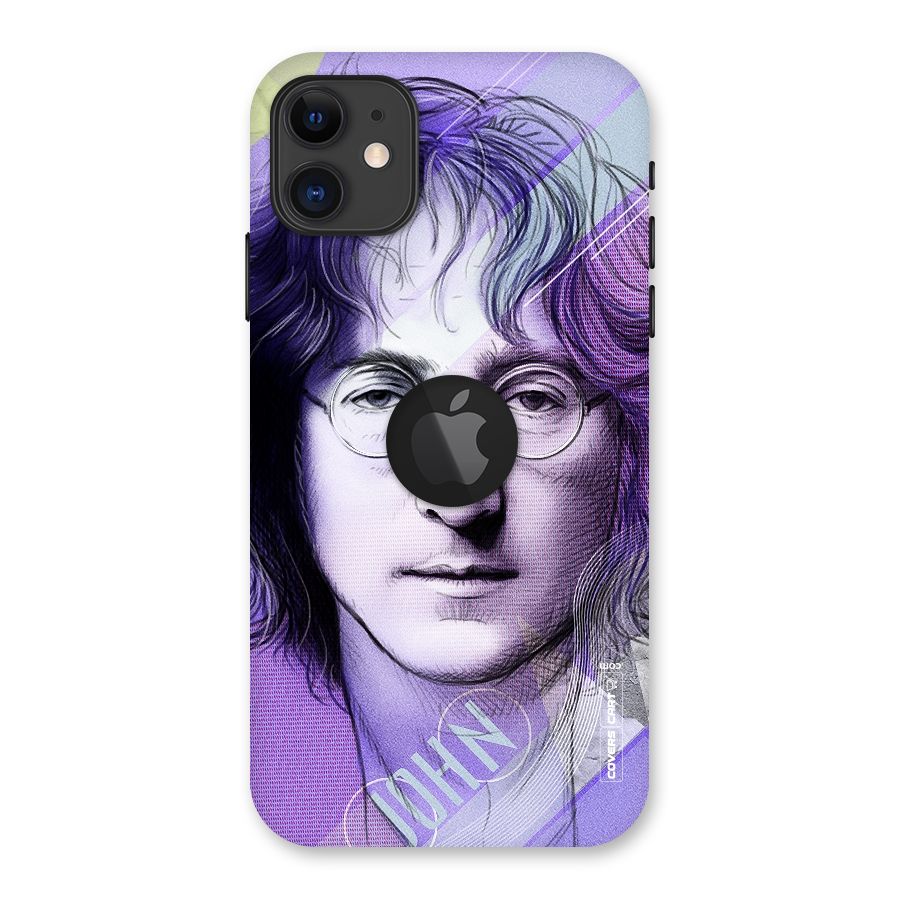 John Lennon Artwork Back Case for iPhone 11 Logo Cut