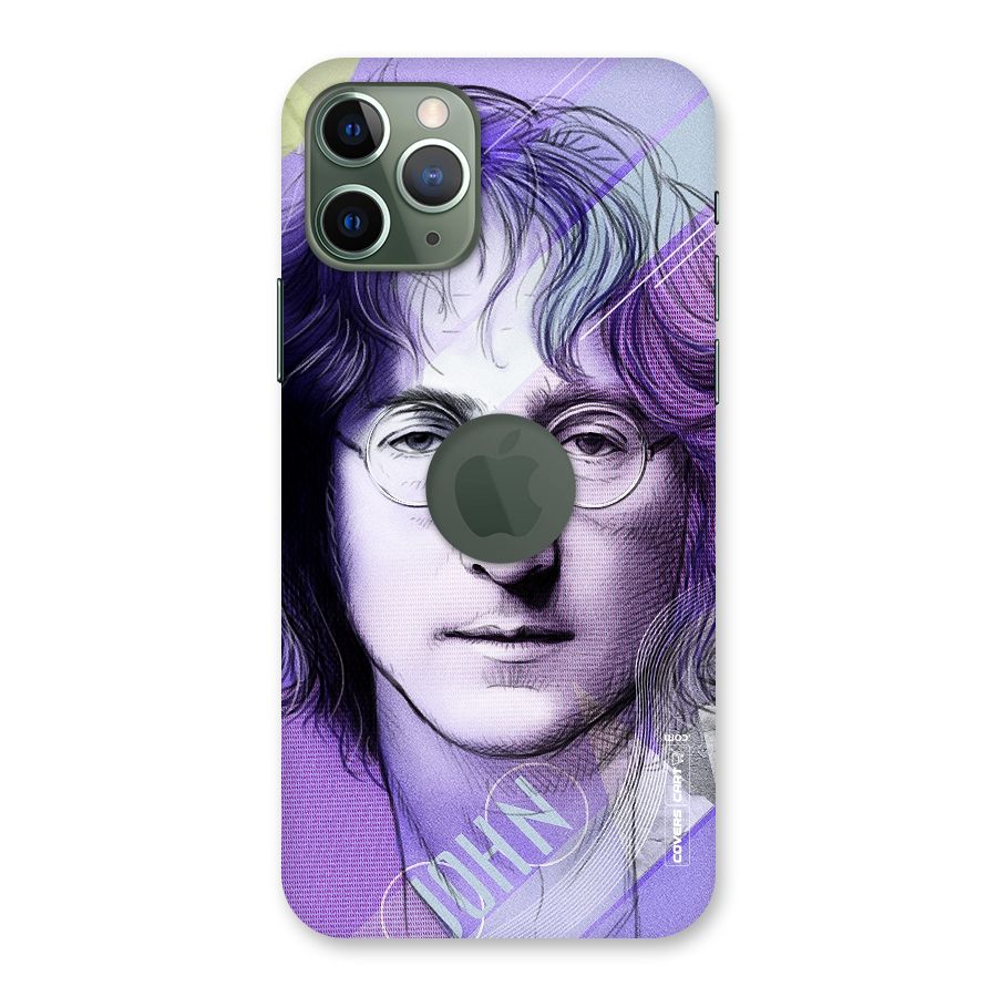 John Lennon Artwork Back Case for iPhone 11 Pro Logo  Cut