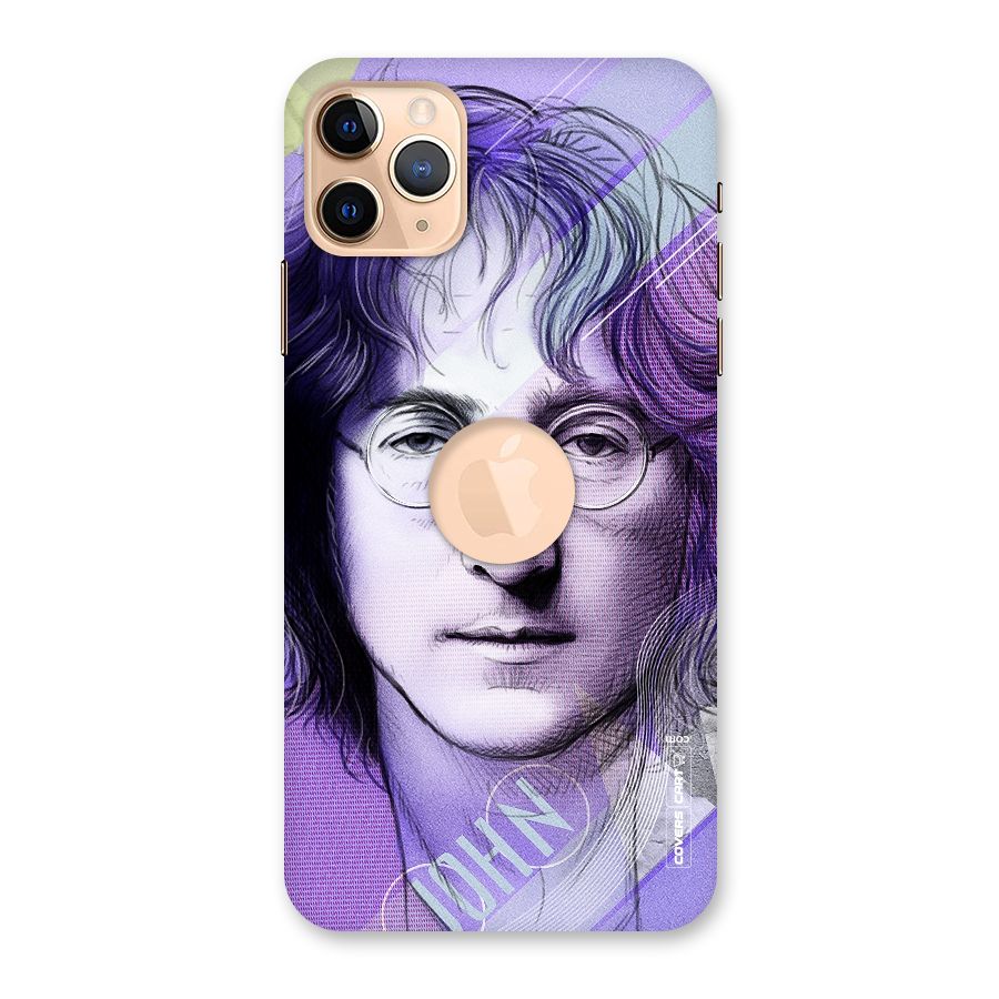 John Lennon Artwork Back Case for iPhone 11 Pro Max Logo Cut