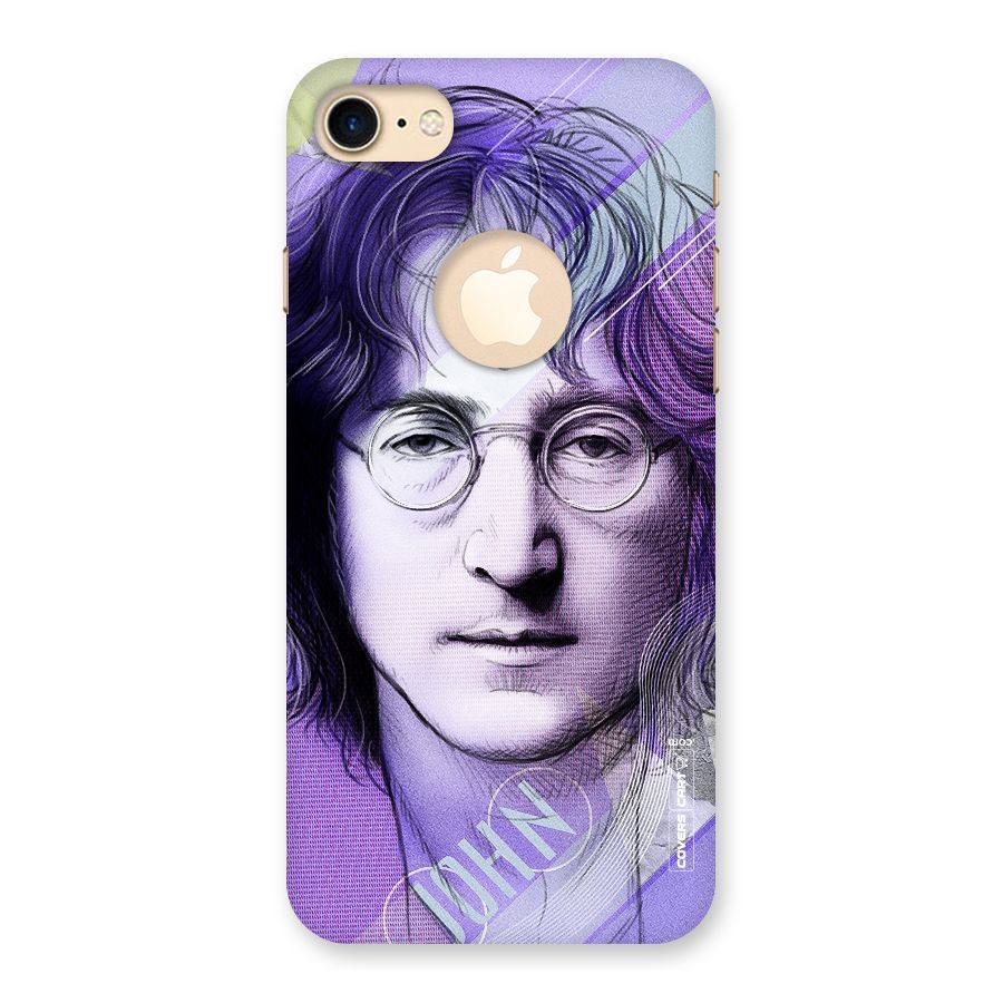 John Lennon Artwork Back Case for iPhone 7 Logo Cut