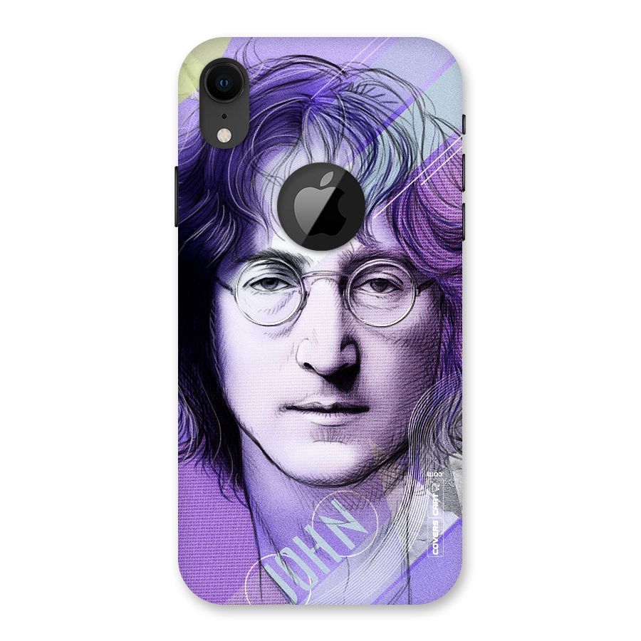 John Lennon Artwork Back Case for iPhone XR Logo Cut