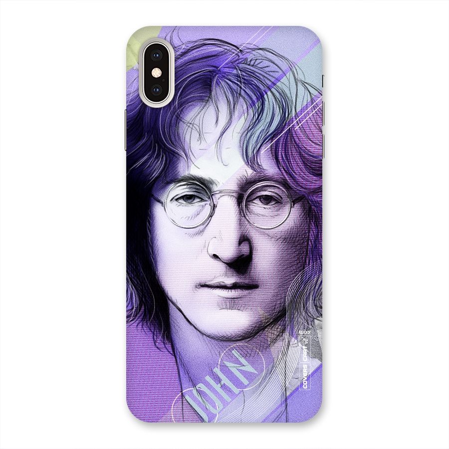 John Lennon Artwork Back Case for iPhone XS Max
