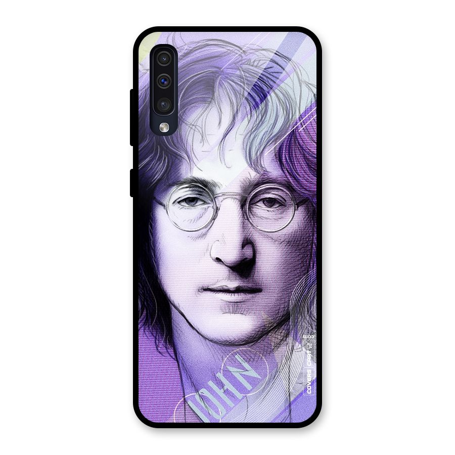 John Lennon Artwork Glass Back Case for Galaxy A50s
