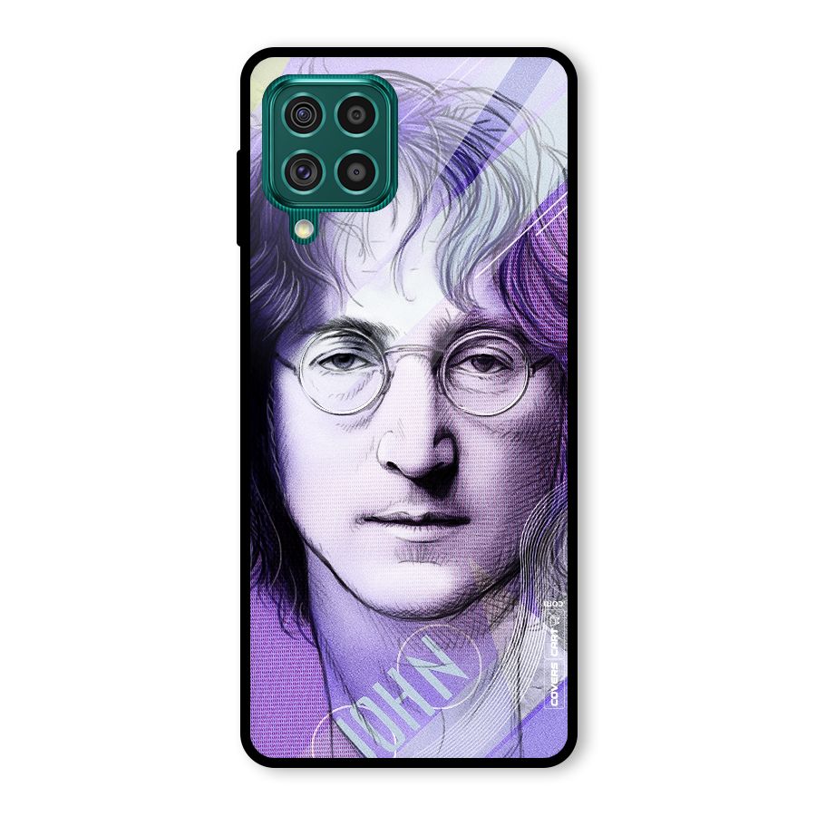 John Lennon Artwork Glass Back Case for Galaxy F62