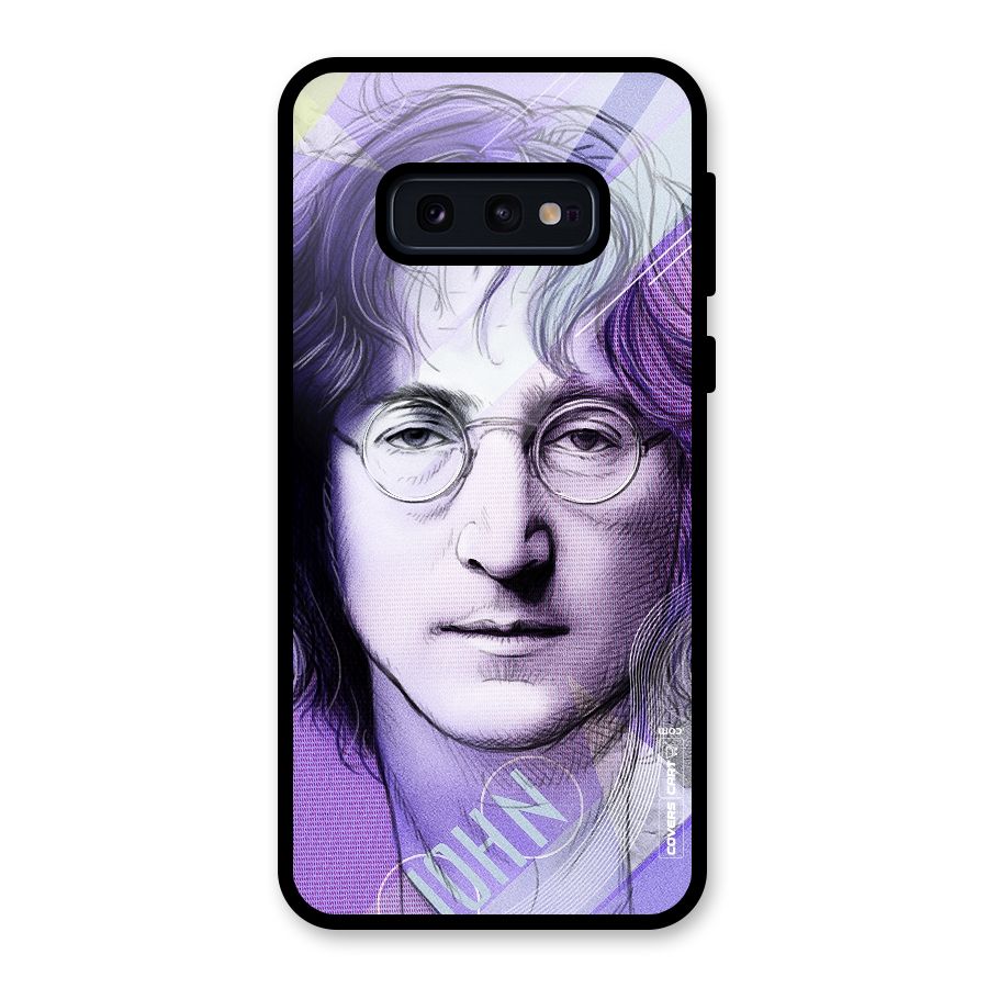 John Lennon Artwork Glass Back Case for Galaxy S10e