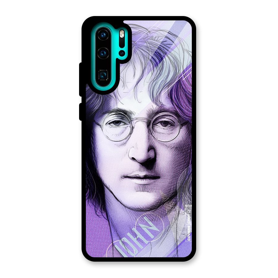 John Lennon Artwork Glass Back Case for Huawei P30 Pro