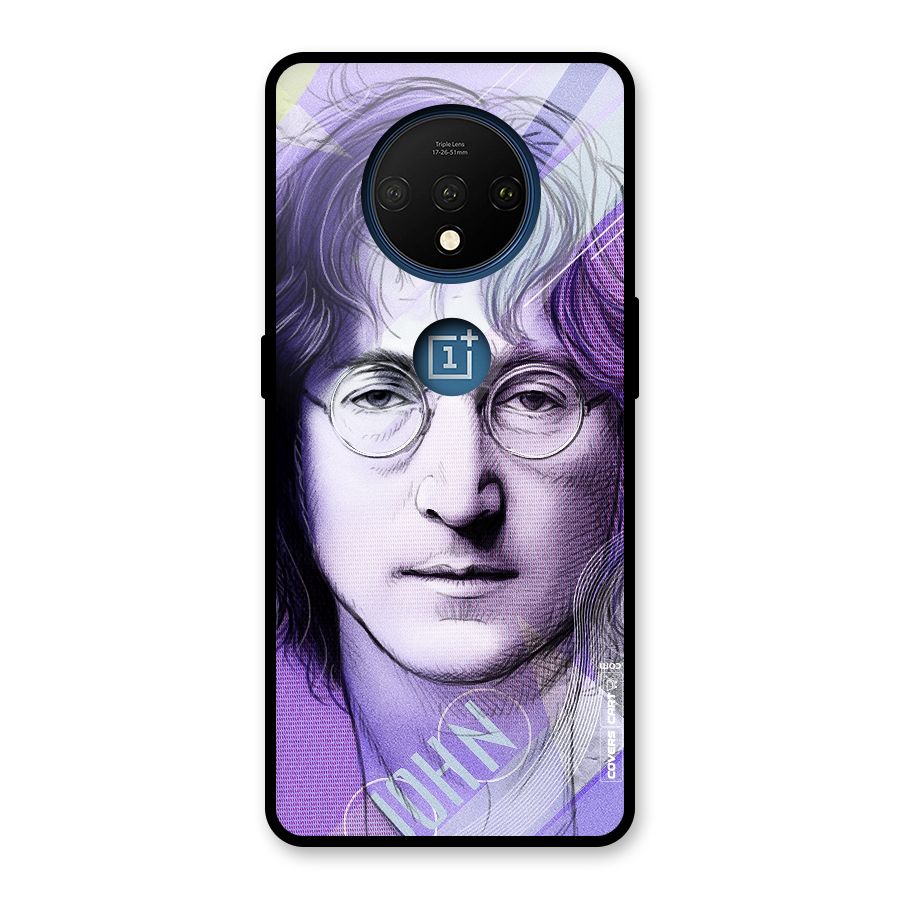 John Lennon Artwork Glass Back Case for OnePlus 7T