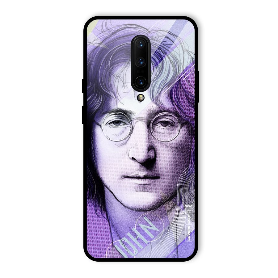 John Lennon Artwork Glass Back Case for OnePlus 7 Pro