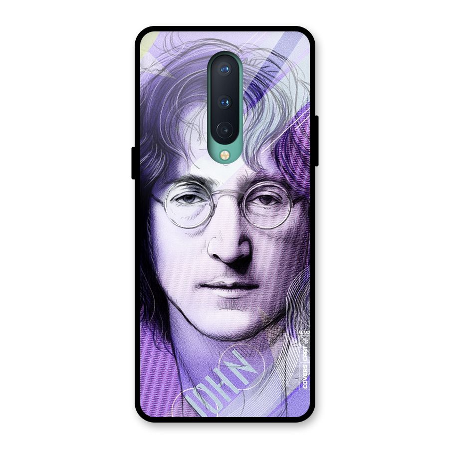 John Lennon Artwork Glass Back Case for OnePlus 8