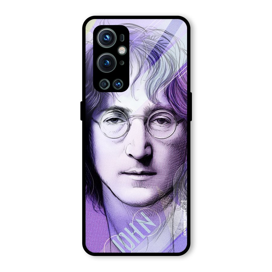John Lennon Artwork Glass Back Case for OnePlus 9 Pro
