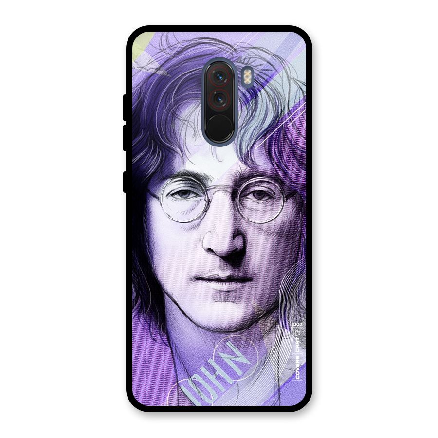 John Lennon Artwork Glass Back Case for Poco F1