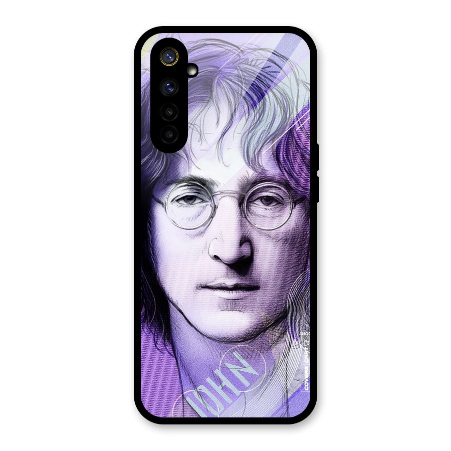 John Lennon Artwork Glass Back Case for Realme 6