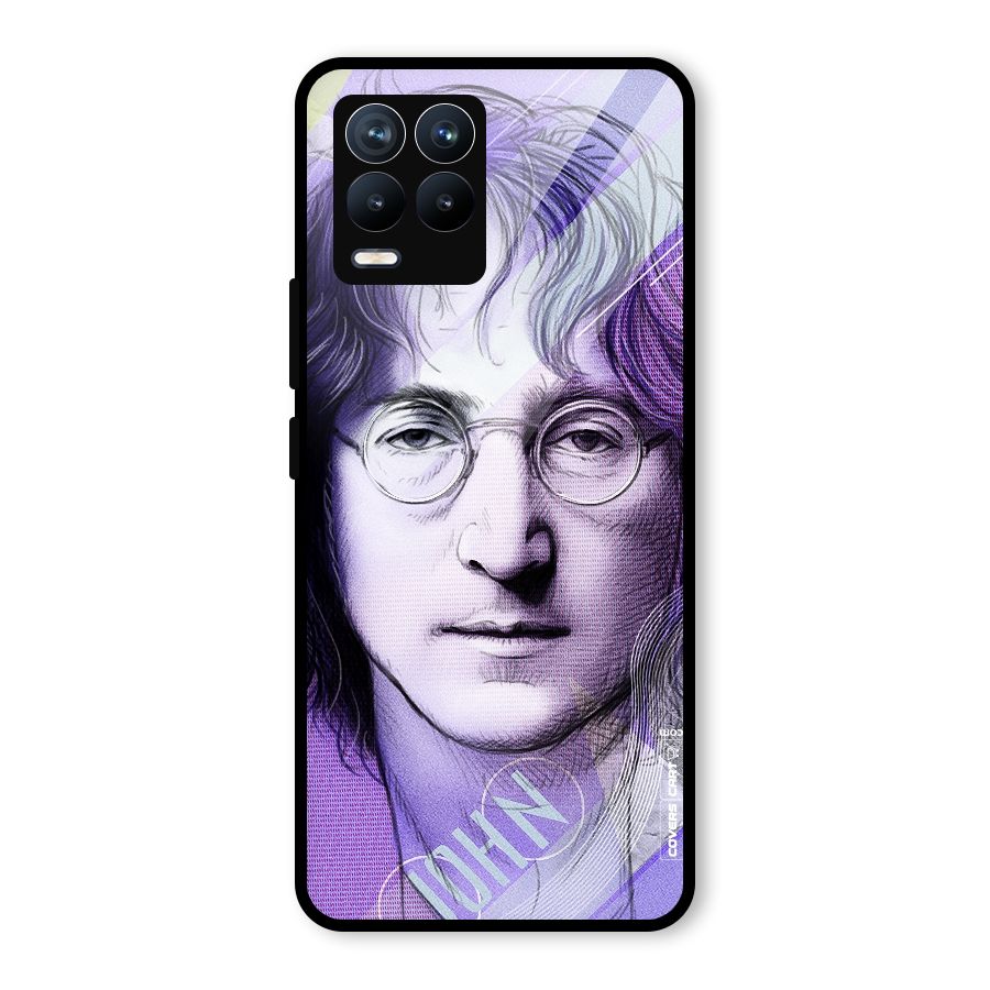 John Lennon Artwork Glass Back Case for Realme 8 Pro