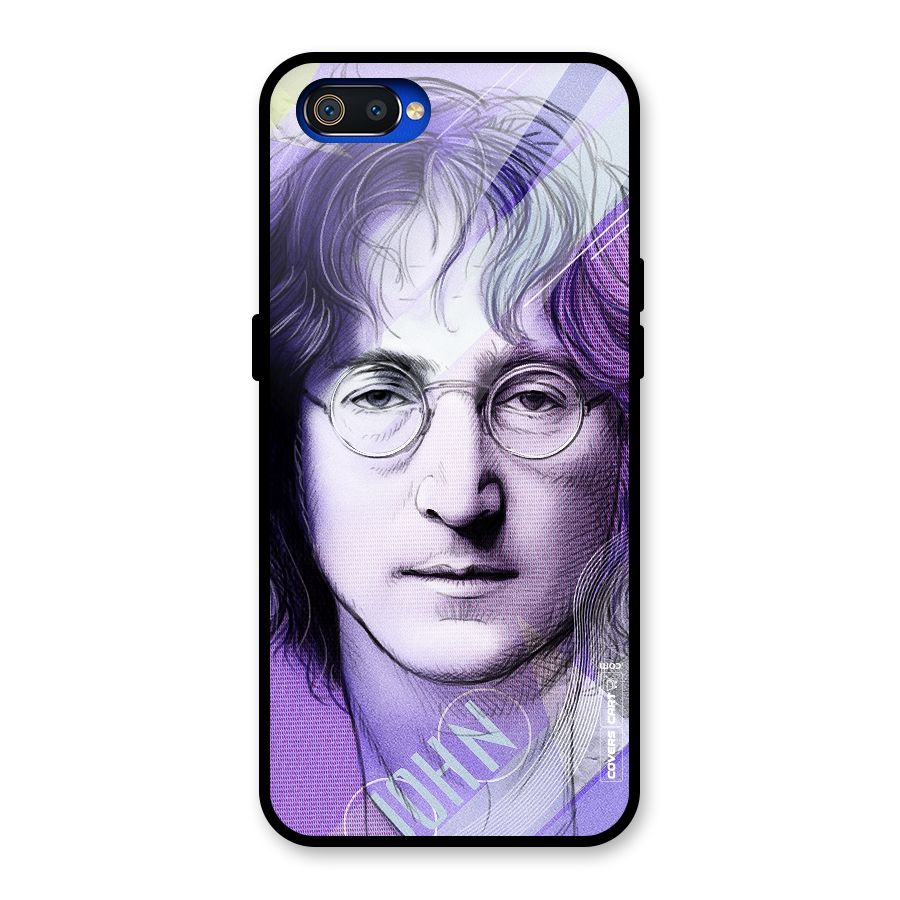 John Lennon Artwork Glass Back Case for Realme C2