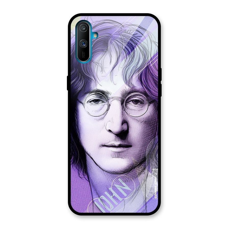 John Lennon Artwork Glass Back Case for Realme C3