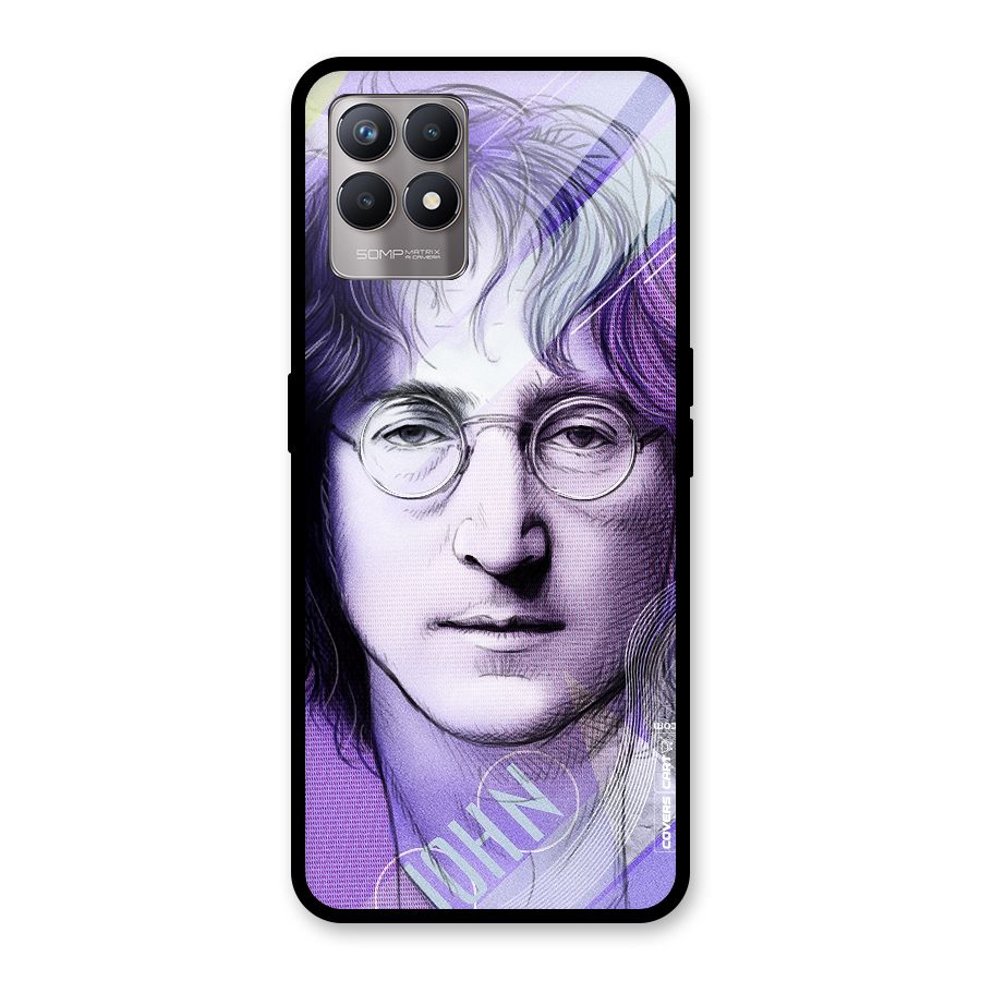 John Lennon Artwork Glass Back Case for Realme Narzo 50