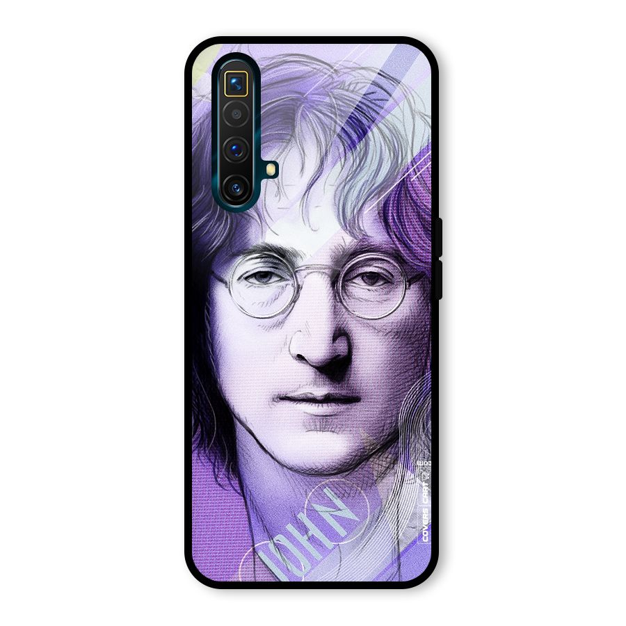 John Lennon Artwork Glass Back Case for Realme X3