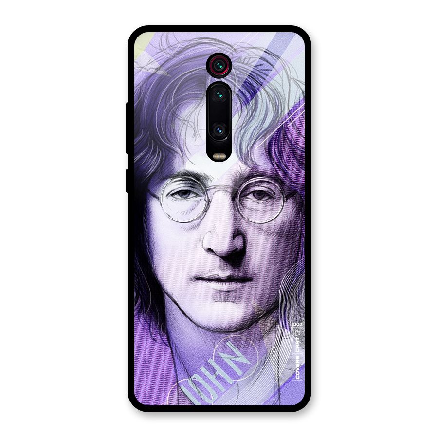 John Lennon Artwork Glass Back Case for Redmi K20 Pro