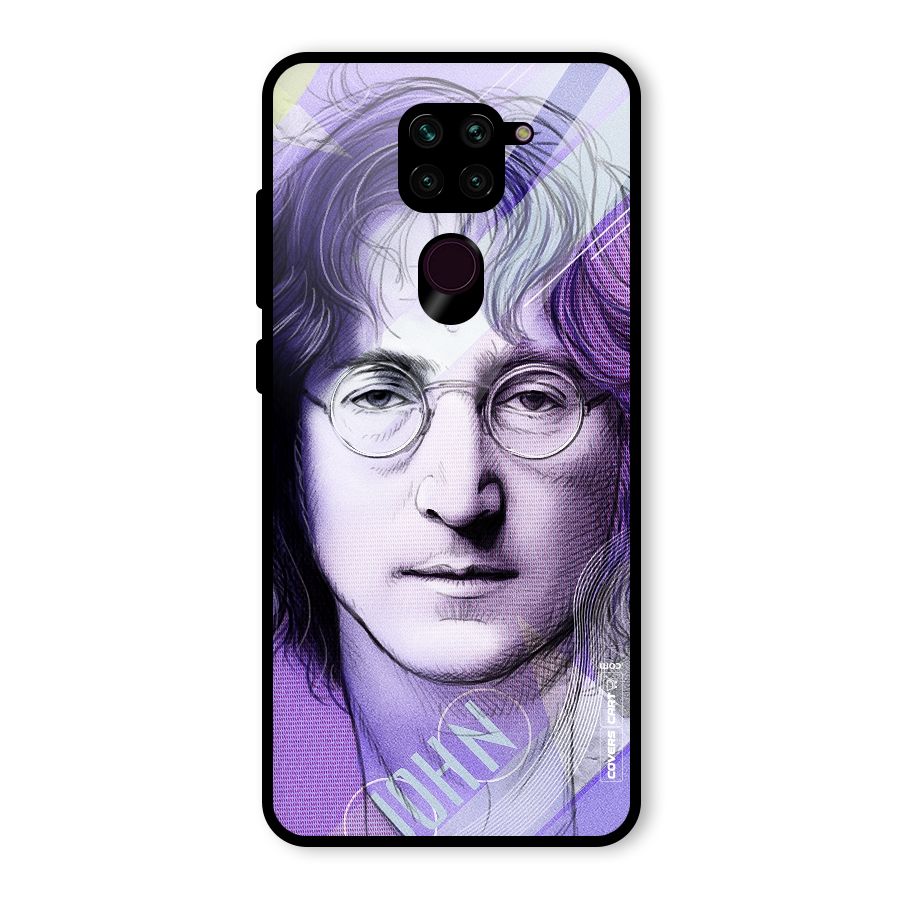 John Lennon Artwork Glass Back Case for Redmi Note 9