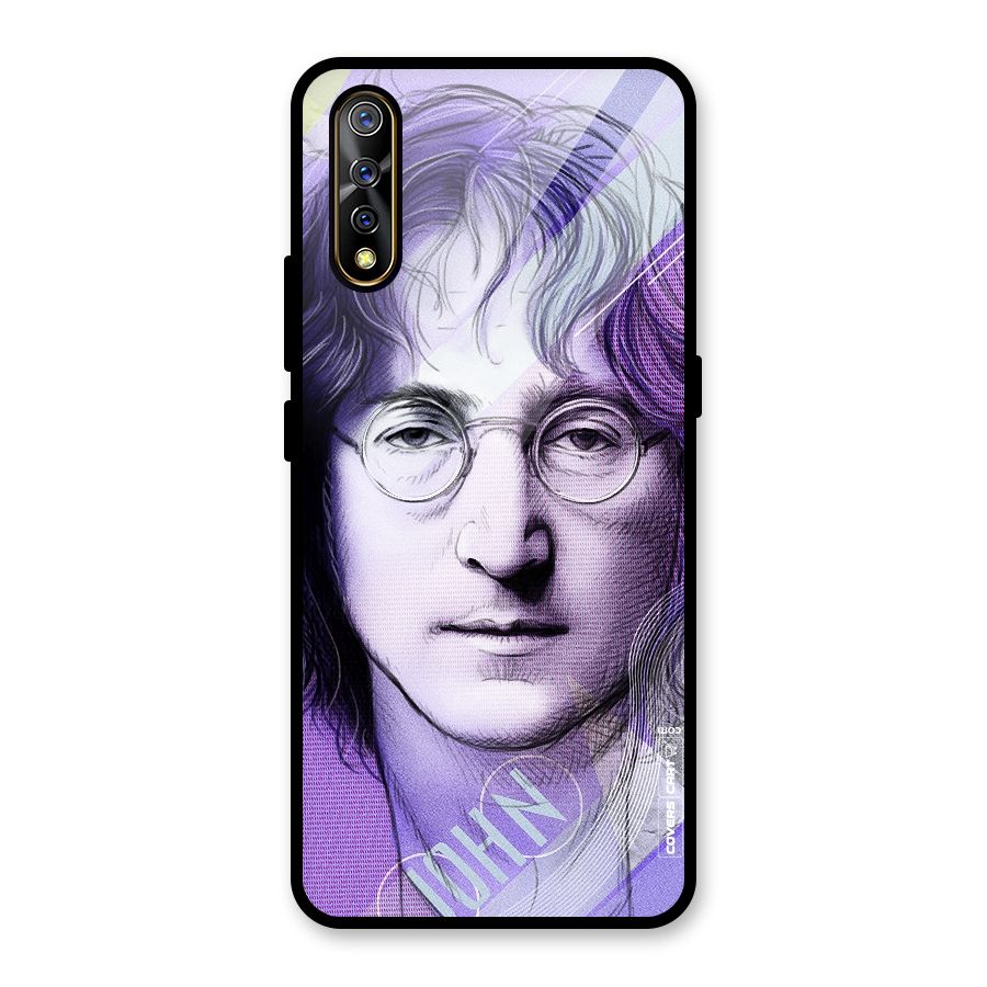 John Lennon Artwork Glass Back Case for Vivo S1
