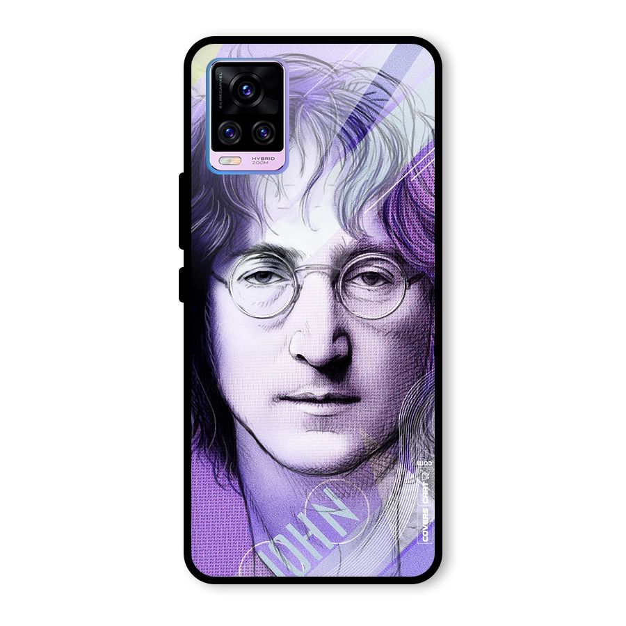 John Lennon Artwork Glass Back Case for Vivo V20 Pro