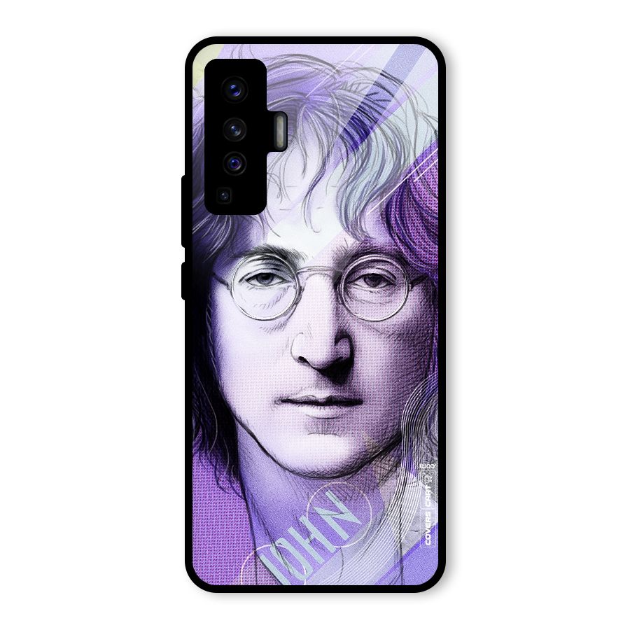 John Lennon Artwork Glass Back Case for Vivo X50