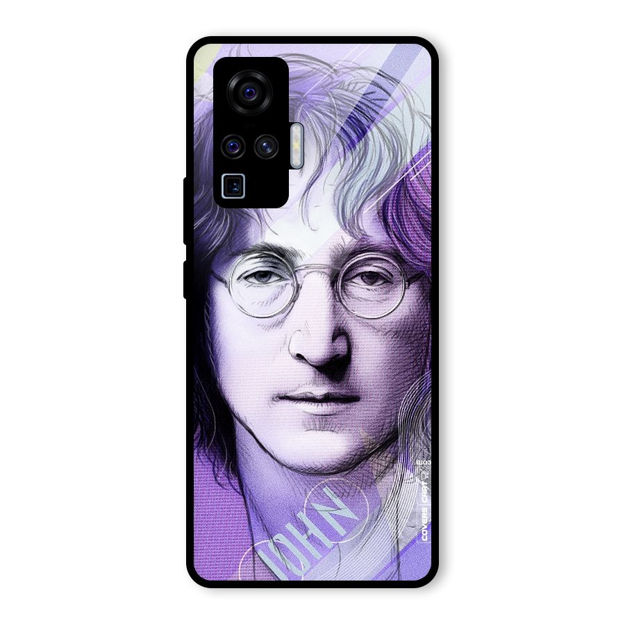 John Lennon Artwork Glass Back Case for Vivo X50 Pro