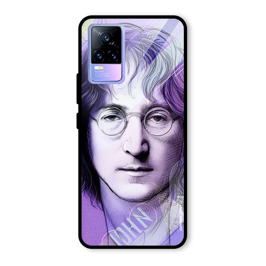 John Lennon Artwork Glass Back Case for Vivo Y73