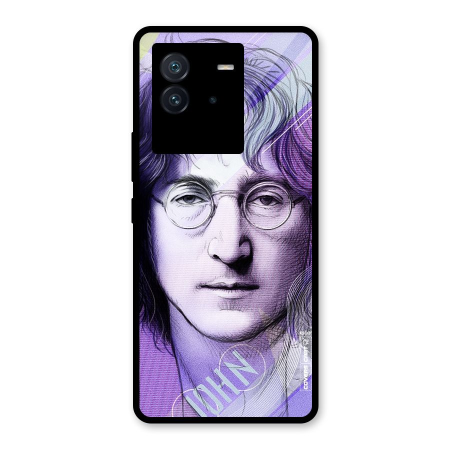 John Lennon Artwork Glass Back Case for Vivo iQOO Neo 6 5G