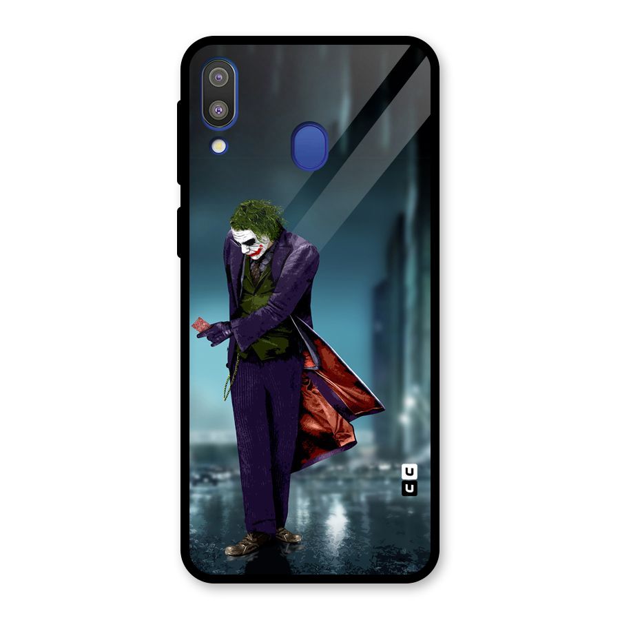 Joker in Style Glass Back Case for Galaxy M20