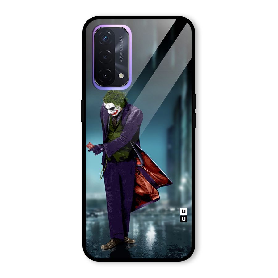Joker in Style Glass Back Case for Oppo A74 5G