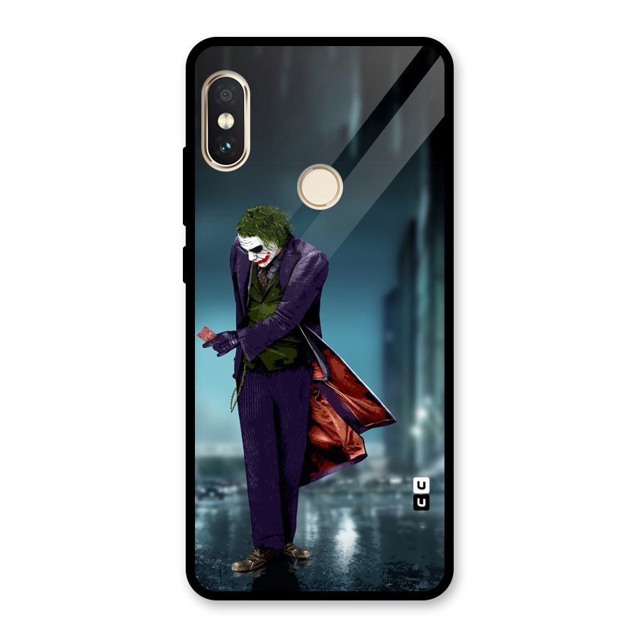 Joker in Style Glass Back Case for Redmi Note 5 Pro