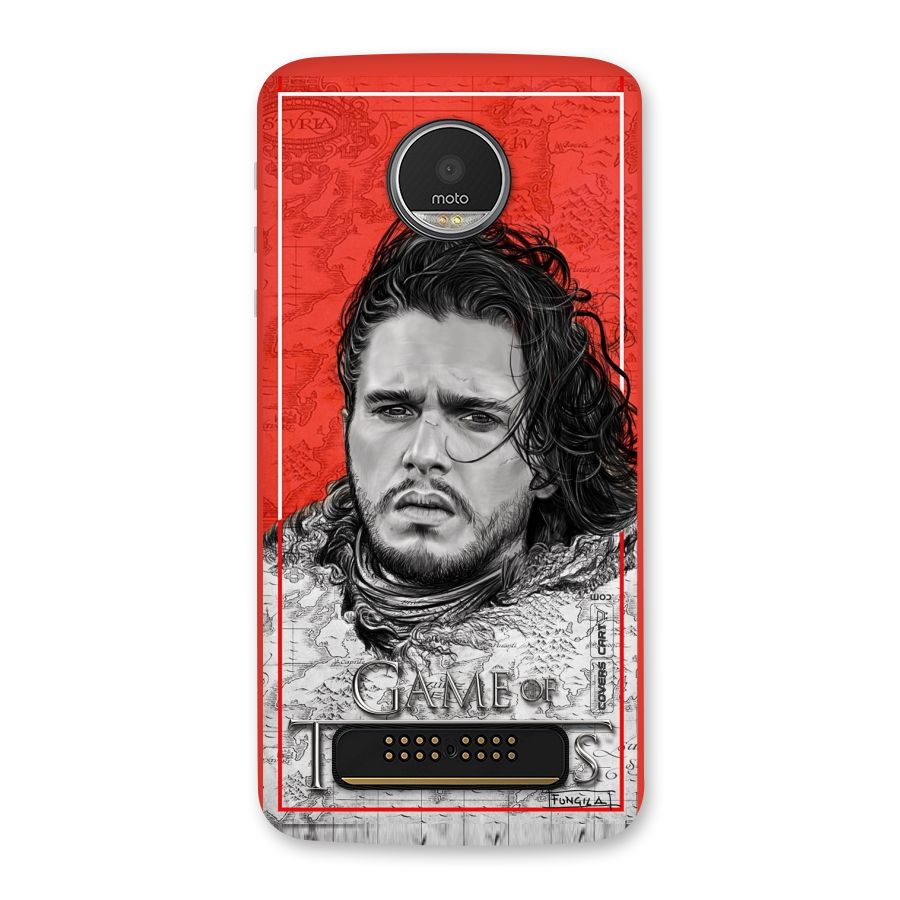 Jon Snow Nights Watch Back Case for Moto Z Play