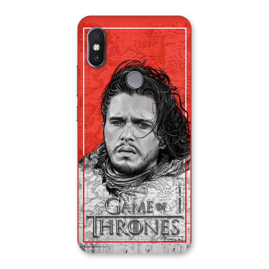 Jon Snow Nights Watch Back Case for Redmi Y2